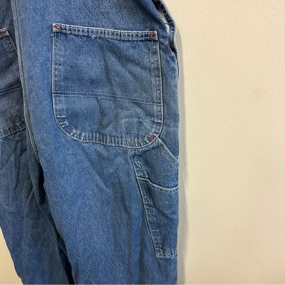 Dickies Blue Denim Carpenter Bib Overalls 42 x 32 - Picture 12 of 16